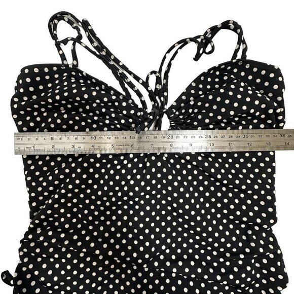 NEWPORT NEWS Black and White Polka Dot One Piece Bathingsuit‎ - Picture 4 of 9